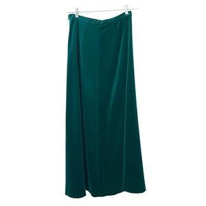 Vintage Velvet Maxi Handmade Emerald Green Witchy Fairy Long Skirt